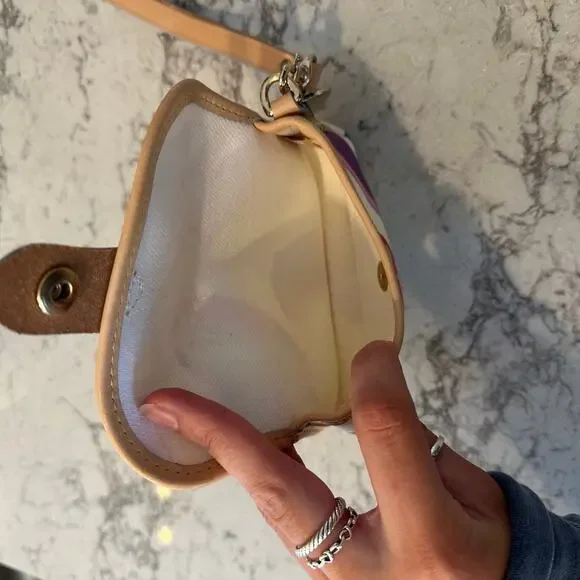 Vintage Dooney and Bourke Clutch Wristlet Fun Colorful Pattern Y2K - Picture 8 of 10